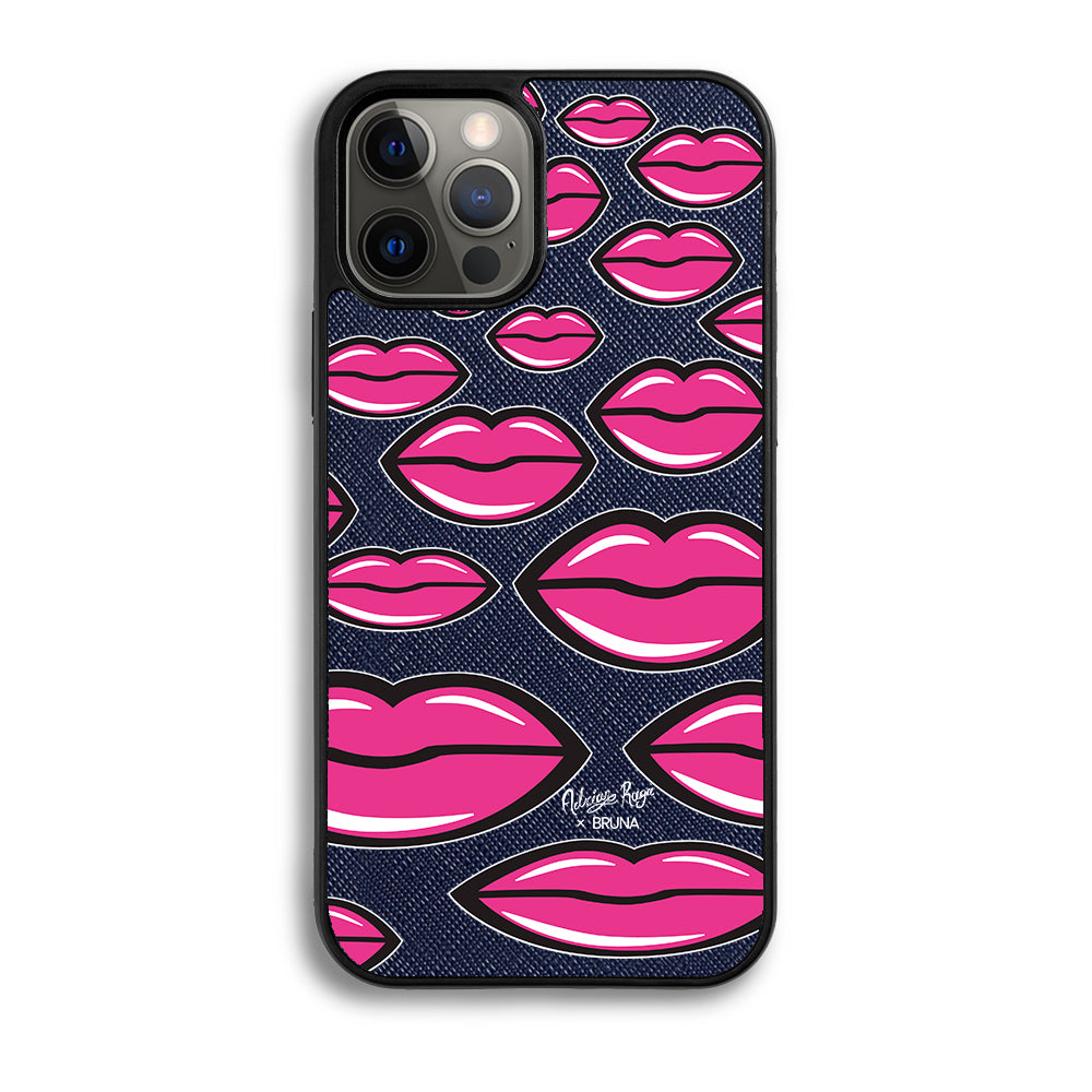Give You A Kiss by Adrián Ruga - iPhone 12 Pro - Navy Blue