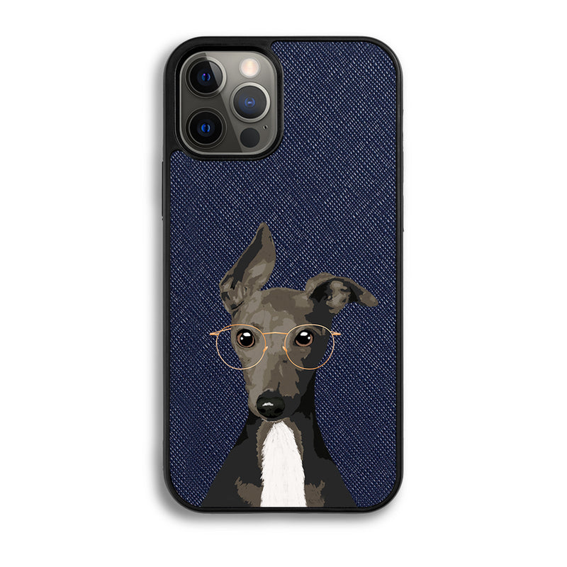 Italian Greyhound - iPhone 12 Pro - Navy Blue
