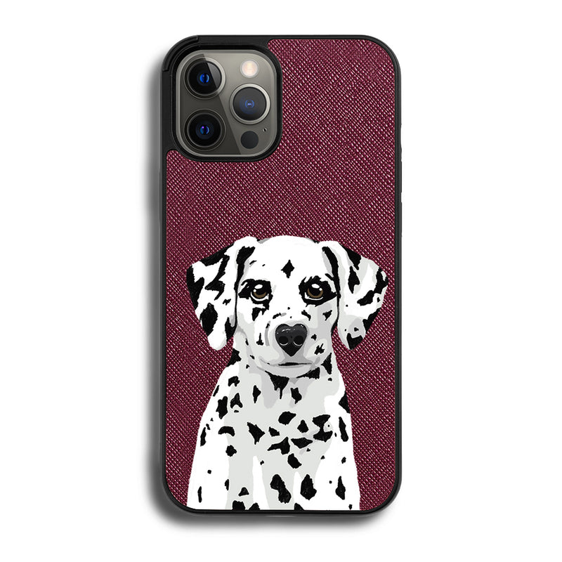 Dalmatian - iPhone 12 Pro Max - Burgundy