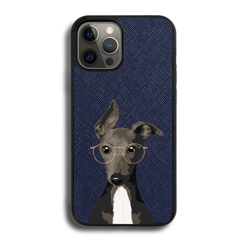 Italian Greyhound - iPhone 12 Pro Max - Navy Blue