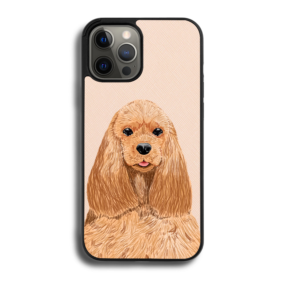 American Cocker Spaniel - iPhone 12 Pro Max - Pale Pink