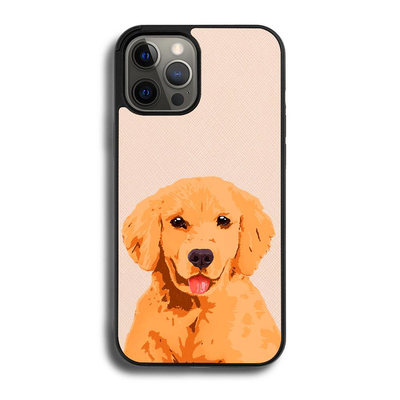 Golden Retriever - iPhone 12 Pro Max - Pink Molly