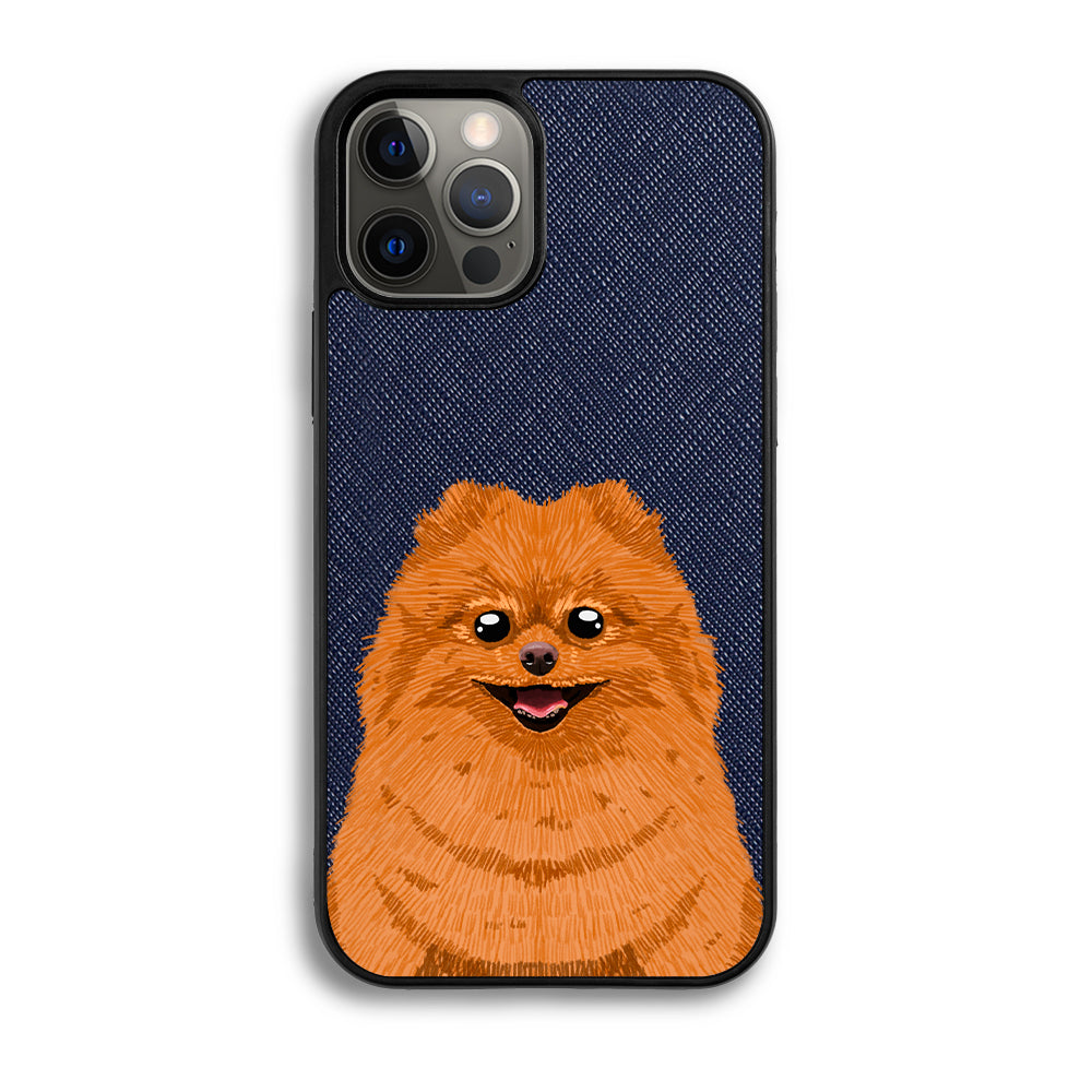 Pomeranian - iPhone 12 Pro - Navy Blue