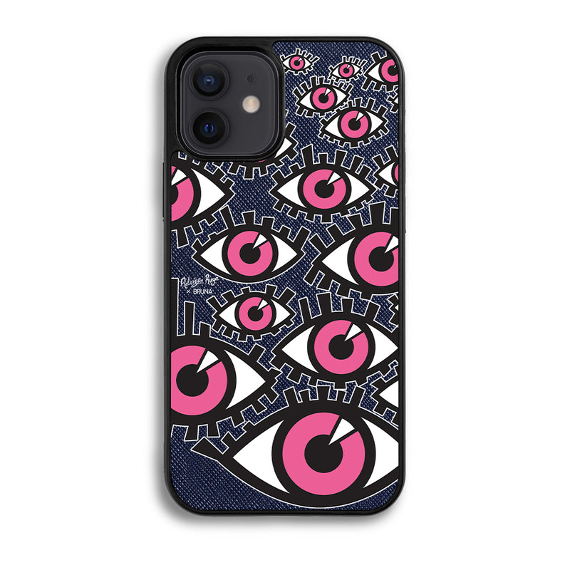 Look At Me Again by Adrián Ruga - iPhone 12 - Navy Blue