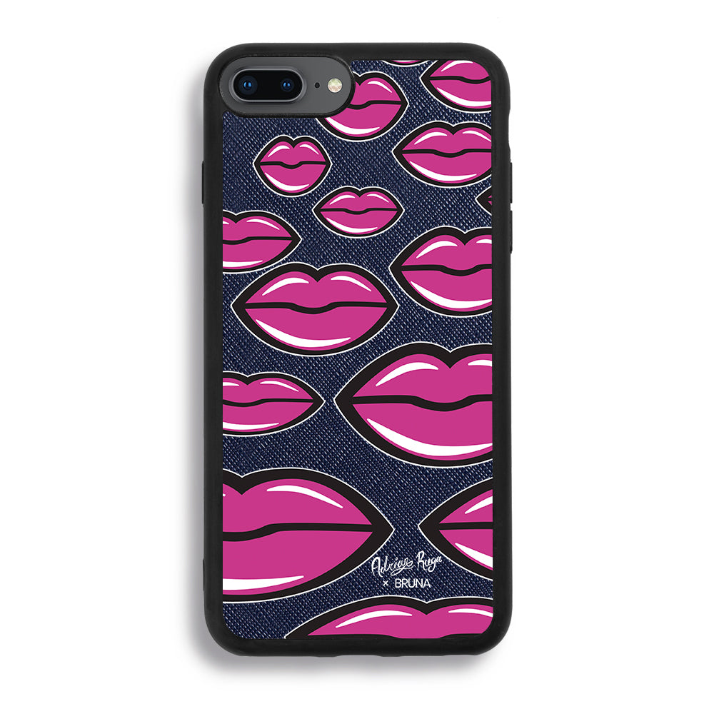 Give You A Kiss by Adrián Ruga - iPhone 7/8 Plus - Navy Blue