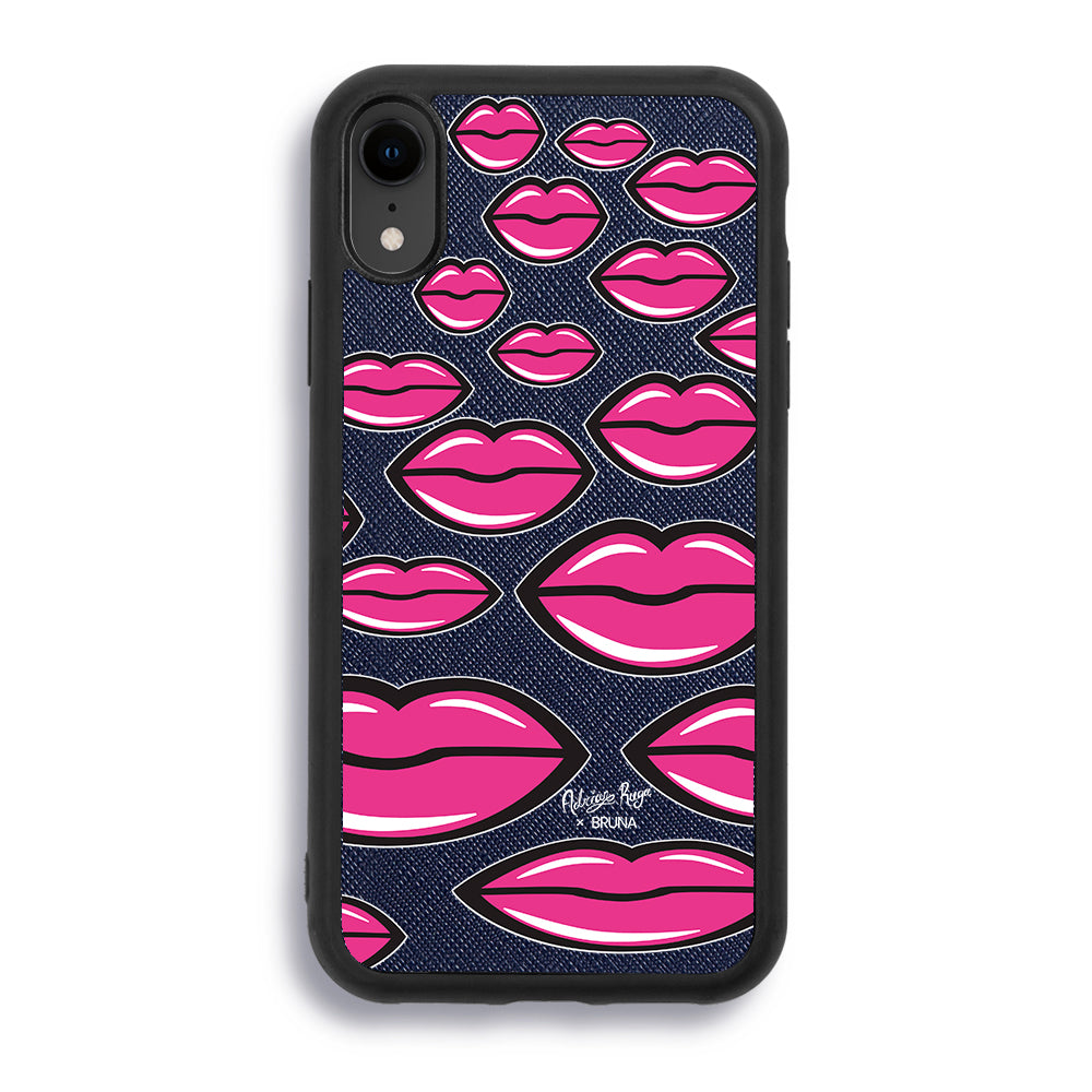 Give You A Kiss by Adrián Ruga - iPhone XR - Navy Blue