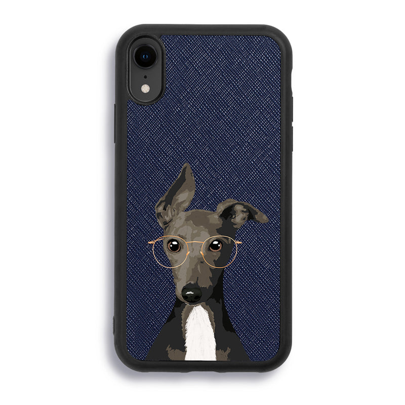 Italian Greyhound - iPhone XR - Navy Blue