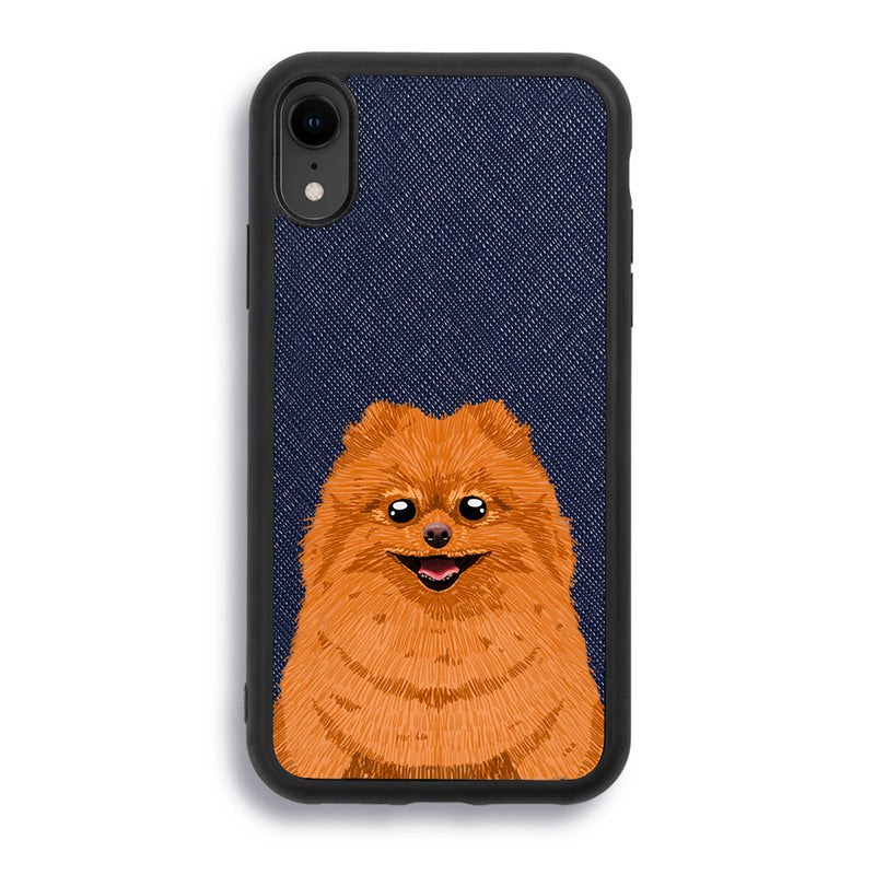 Pomeranian - iPhone XR - Navy Blue