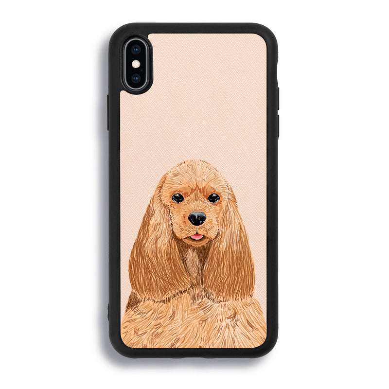 American Cocker Spaniel - iPhone XS Max - Pale Pink