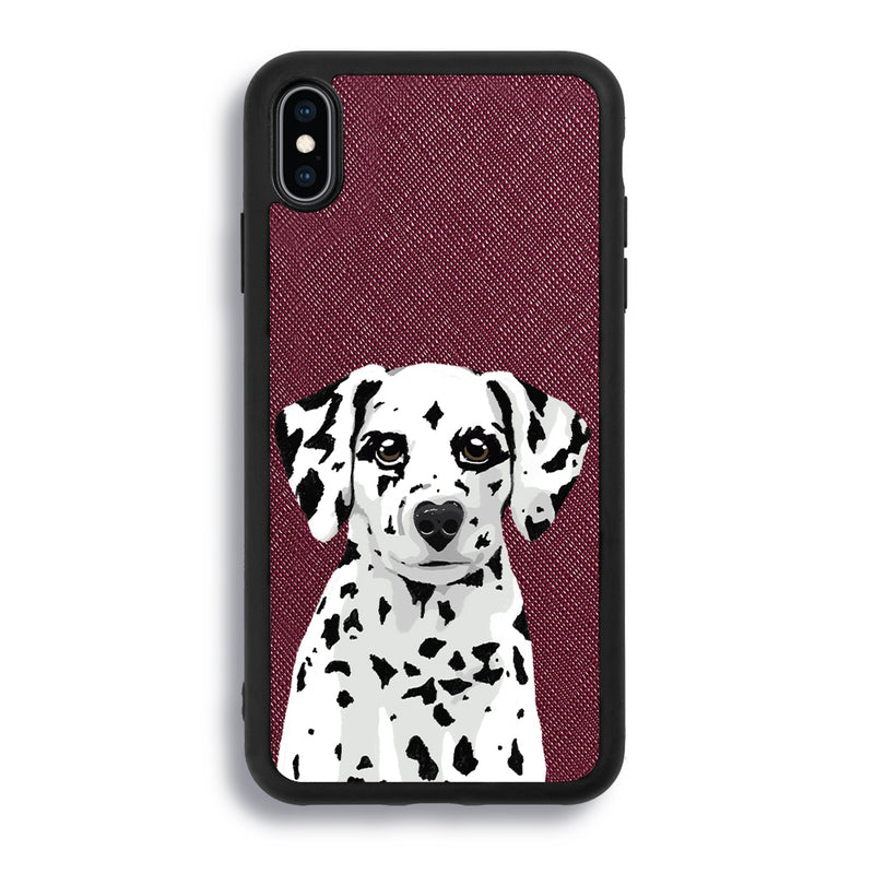 Dalmatian - iPhone XS Max - Burgundy