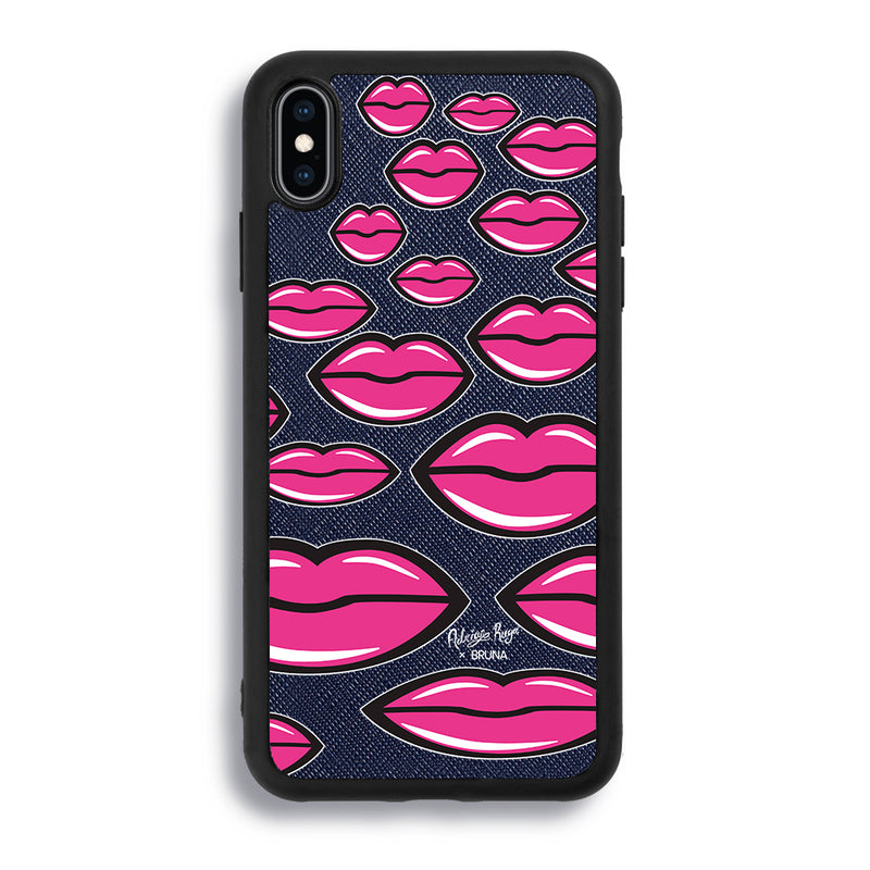 Give You A Kiss by Adrián Ruga - iPhone XS Max - Navy Blue