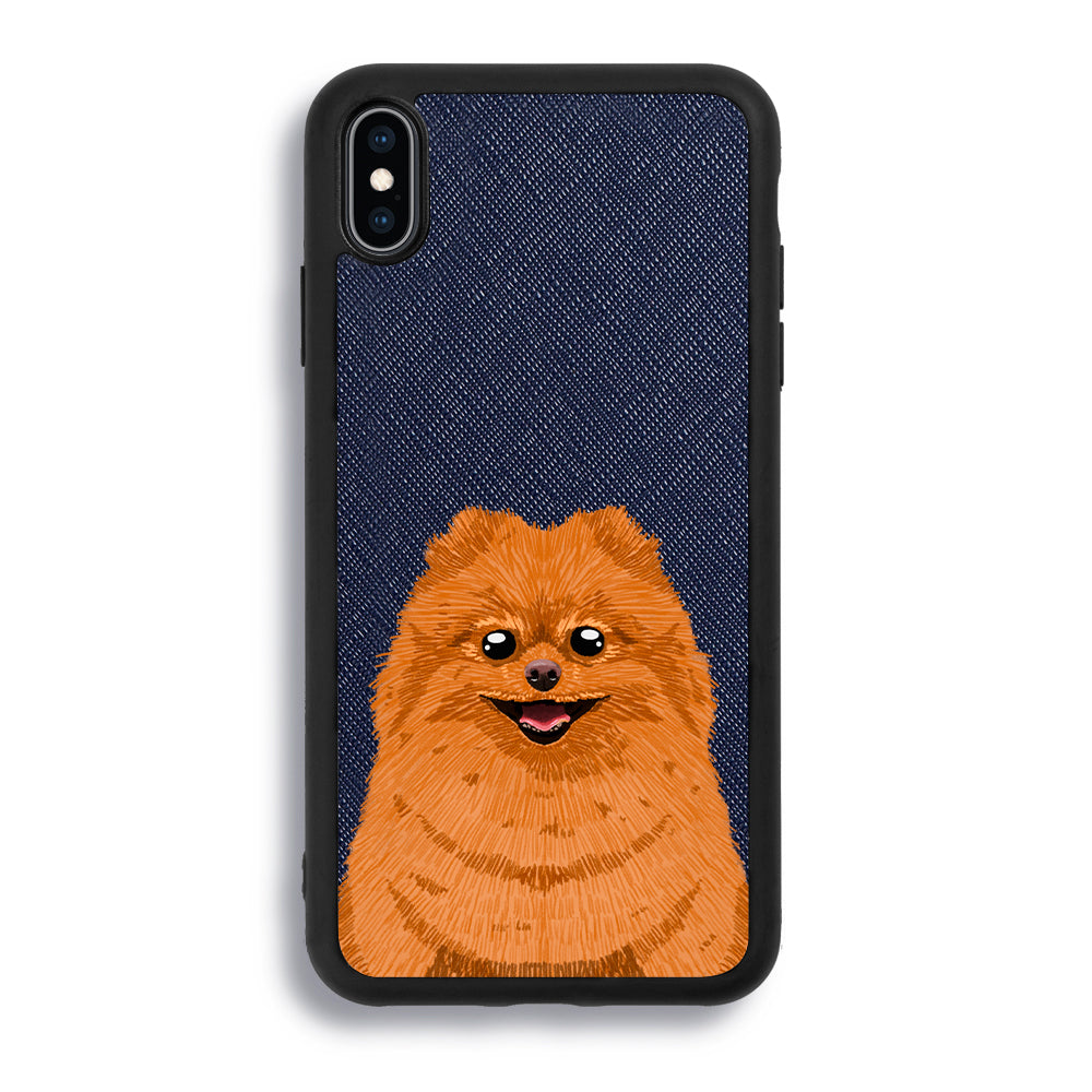Pomeranian - iPhone XS Max - Navy Blue