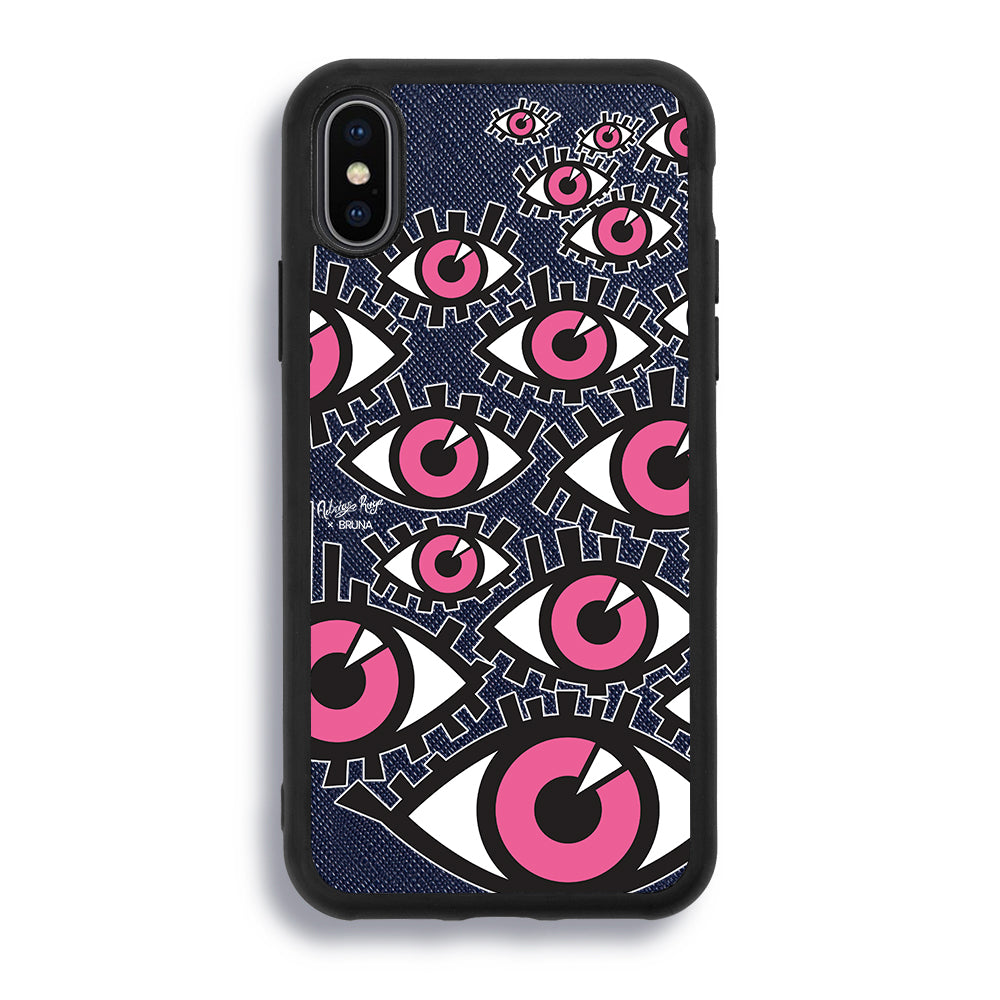 Look At Me Again by Adrián Ruga - iPhone X/XS - Navy Blue