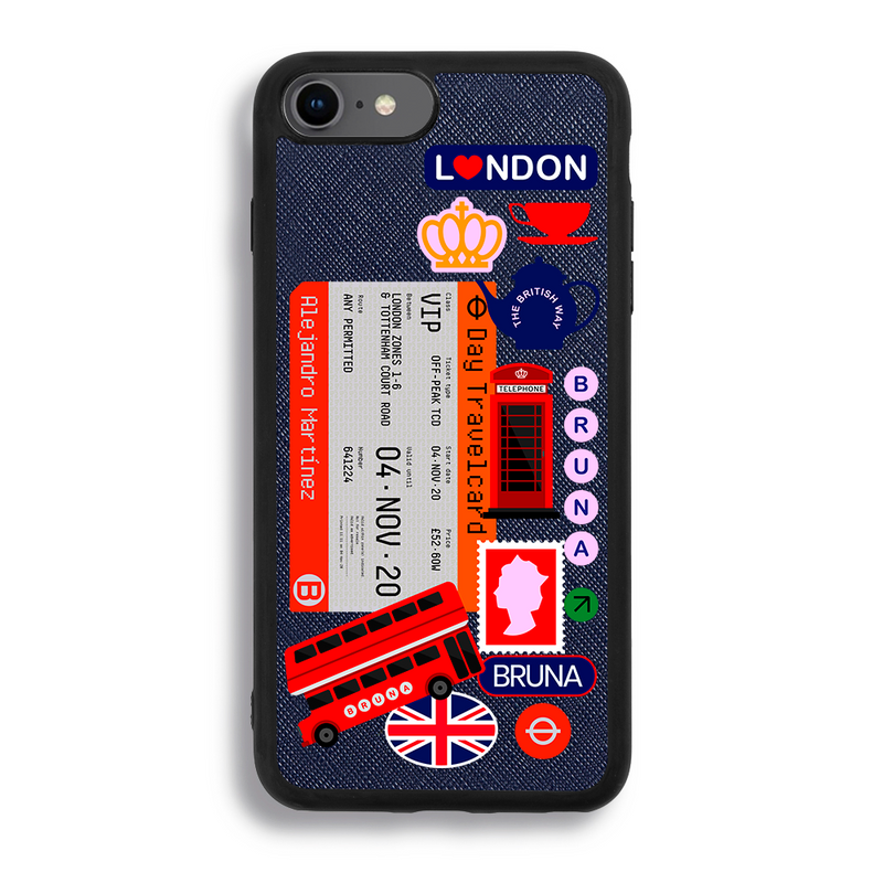 London City Stickers - iPhone 7/8 /SE2 - Navy Blue