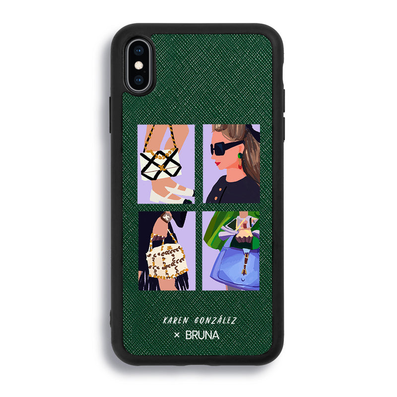 Fashion Moments by Karen González- iPhone X/XS - Forest Green