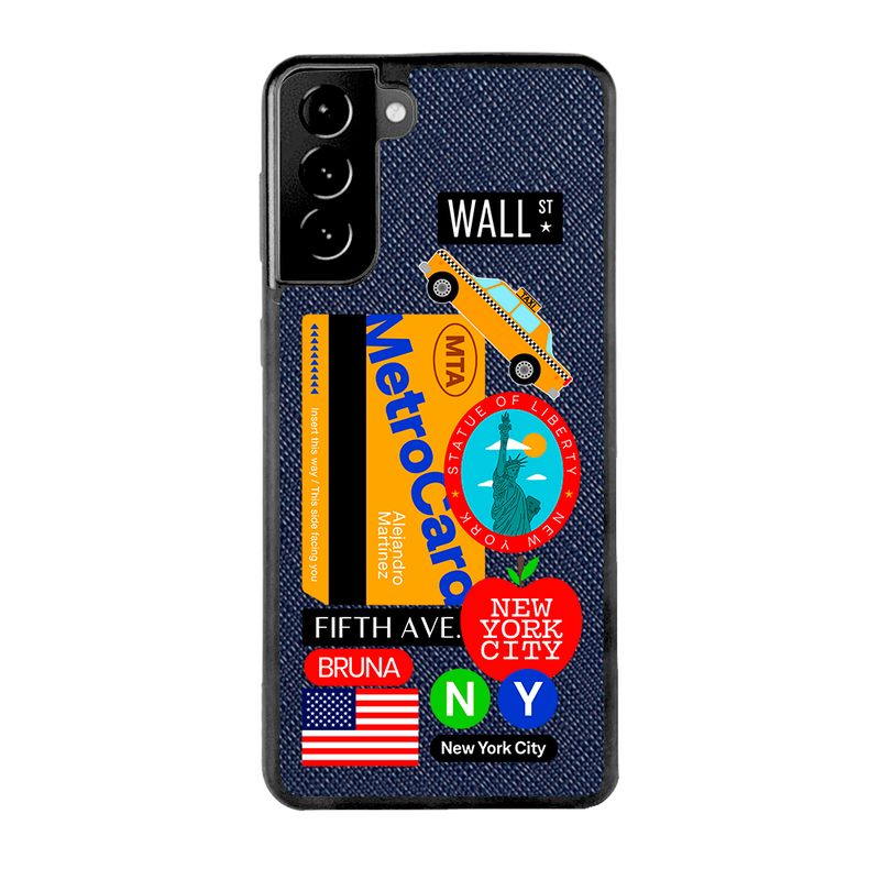 New York City Stickers - Samsung S21 Plus - Navy Blue