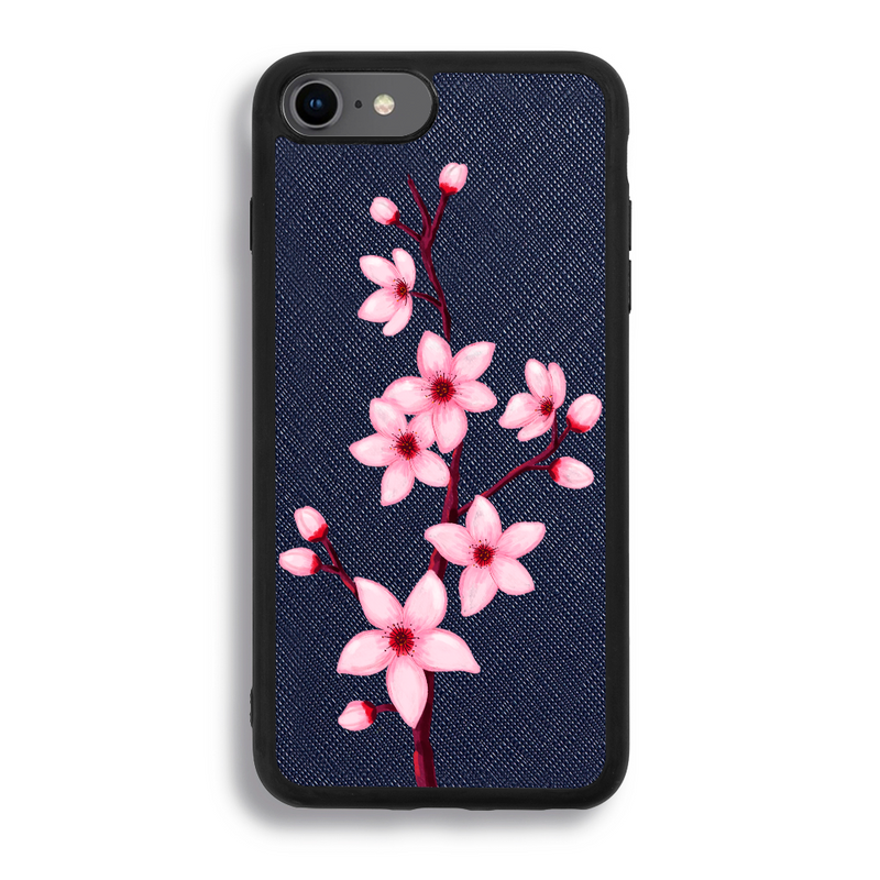 Pink Orchid - iPhone SE 2022 - Navy Blue