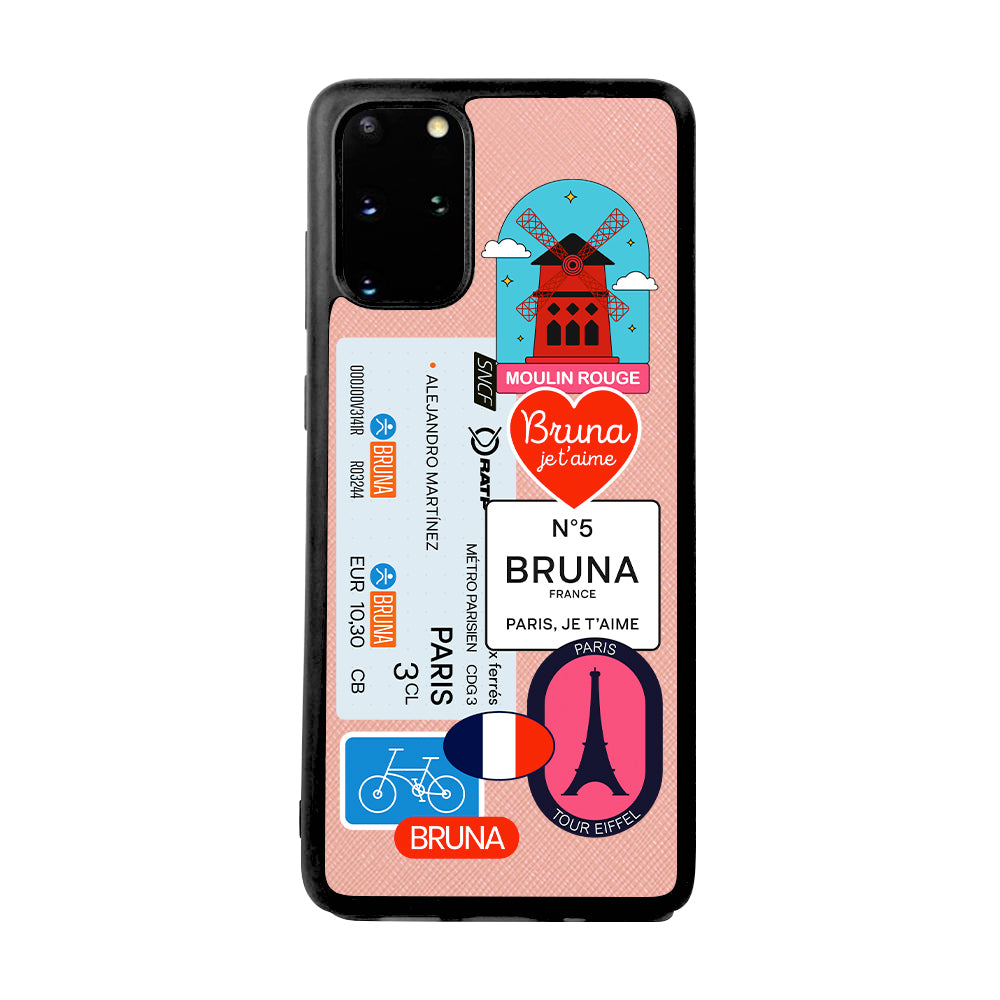 Paris City Stickers - Samsung S20 Plus - Pink Molly
