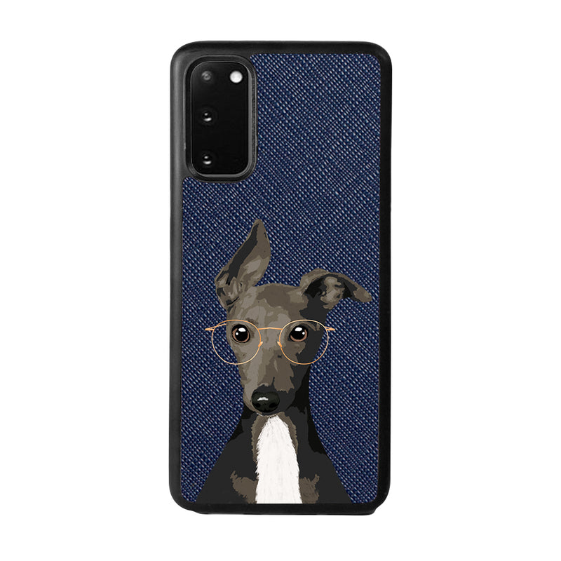 Italian Greyhound - Samsung S20- Navy Blue