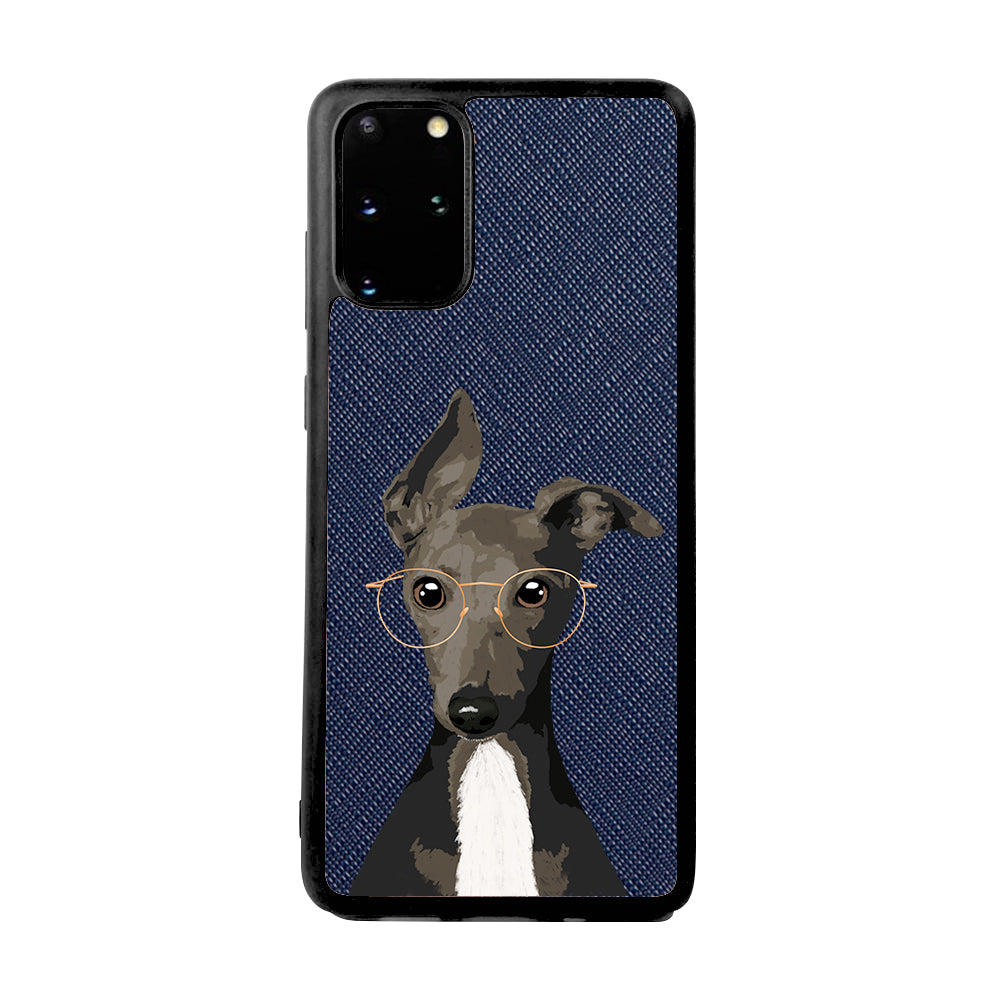 Italian Greyhound - Samsung S20 Plus- Navy Blue