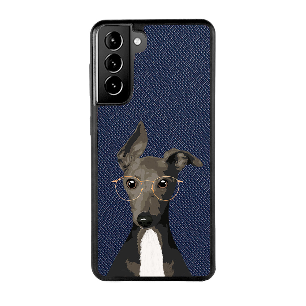 Italian Greyhound - Samsung S21 - Navy Blue