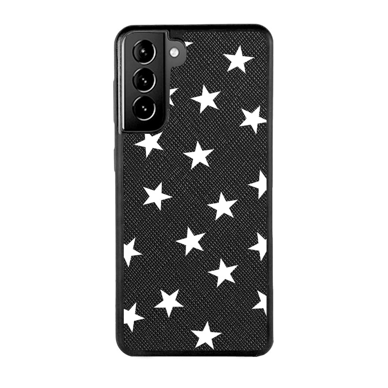 White Stars - Samsung S21 - Black Caviar