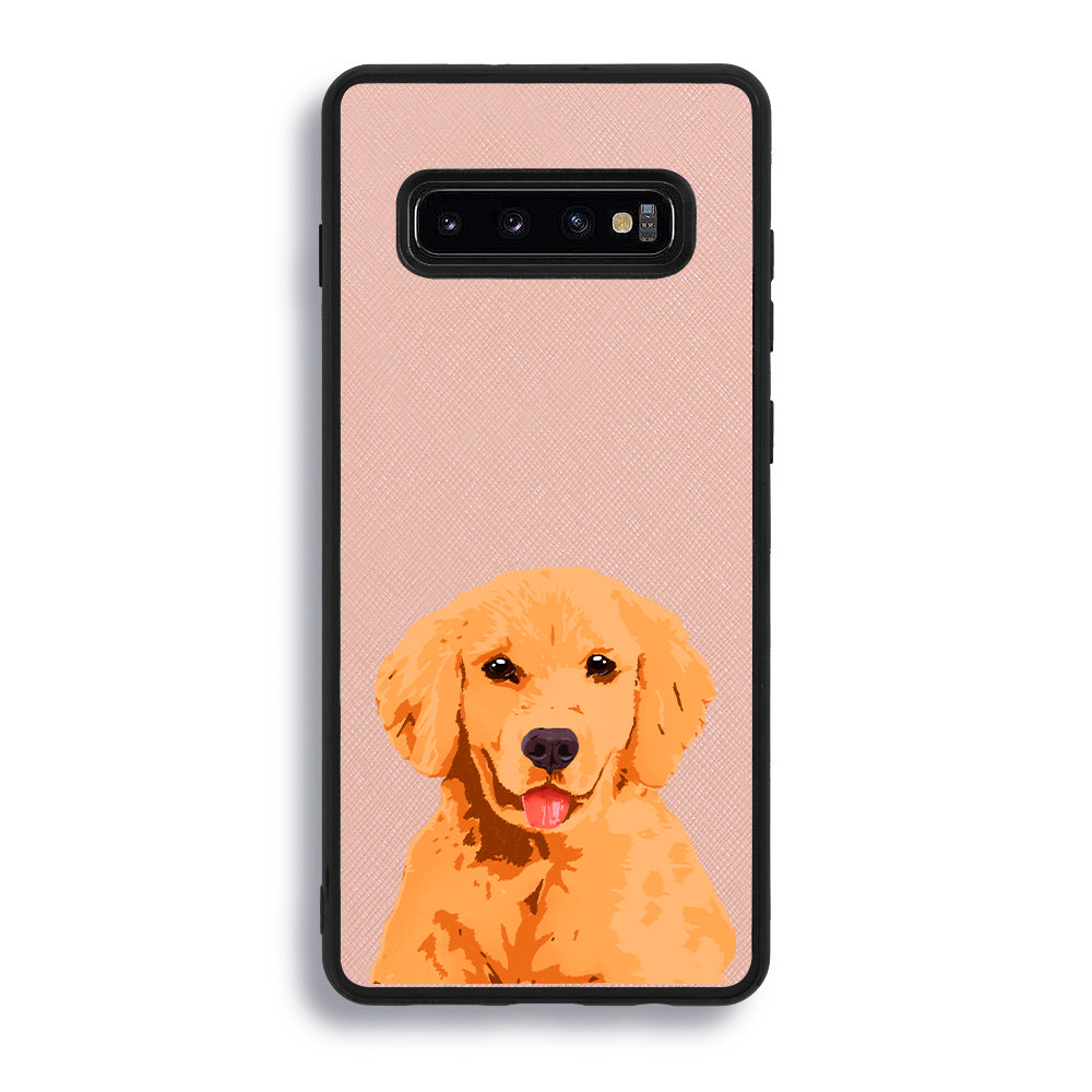 Golden Retriever - Samsung S10 - Pink Molly