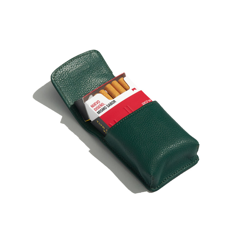 Short Cigarette Case - Forest Green 