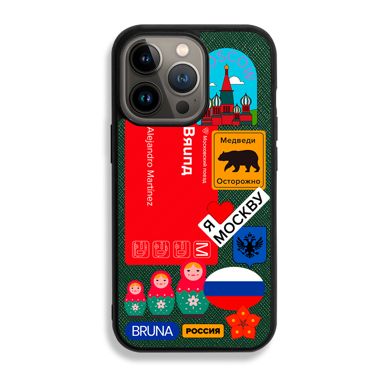 Moscow City Stickers - iPhone 13 Pro - Forest Green